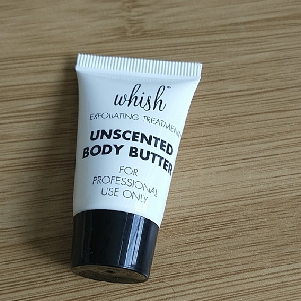 whish Unscented Body Butter Tube - Cream & Black